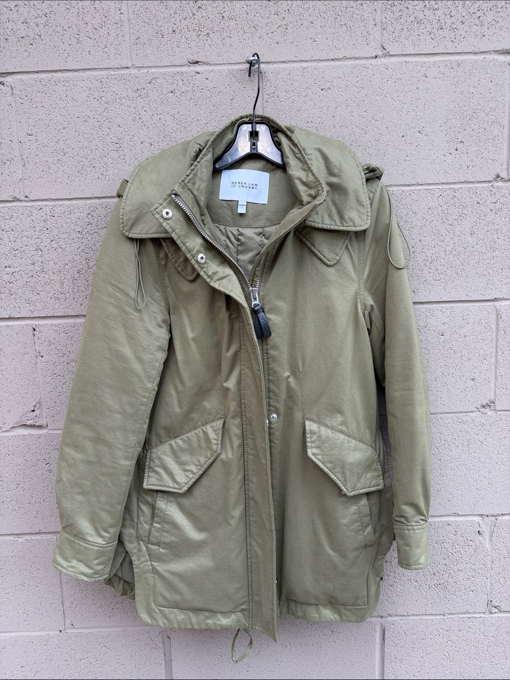 10 Crosby Derek Lam Olive Green Utility Jacket